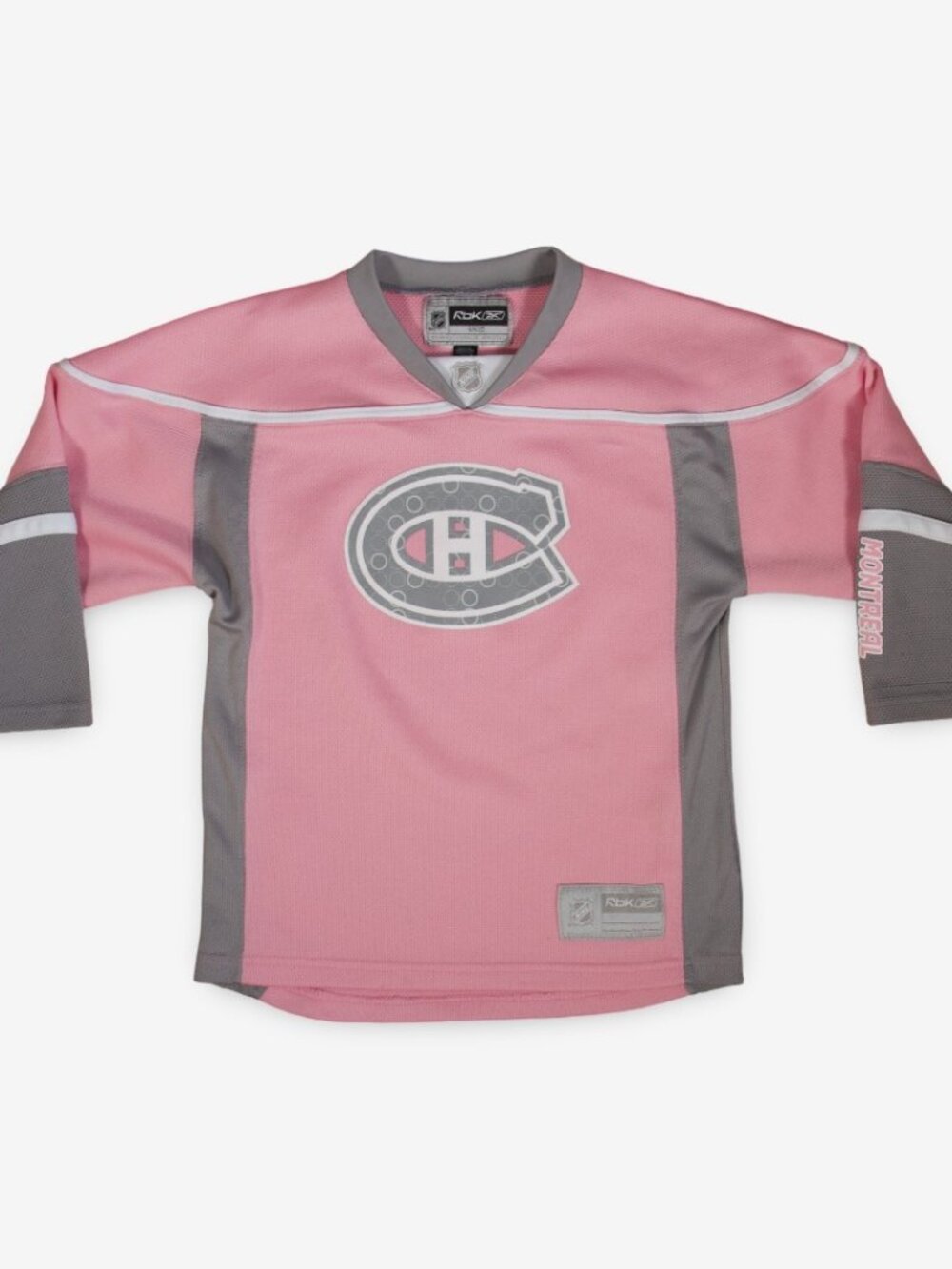 NHL Reebok Canadiens Montreal Kid's Pink Hockey Jersey
